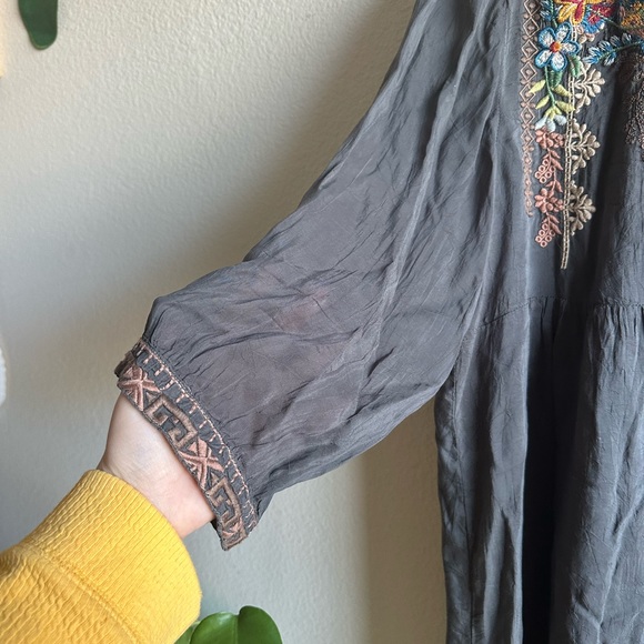 Johnny Was Embroidered Button Down Dress - Picture 9 of 16